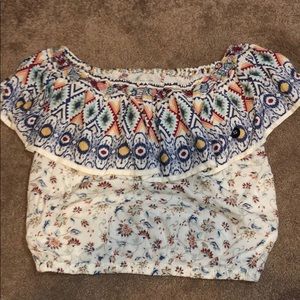 Hollister off the shoulder top